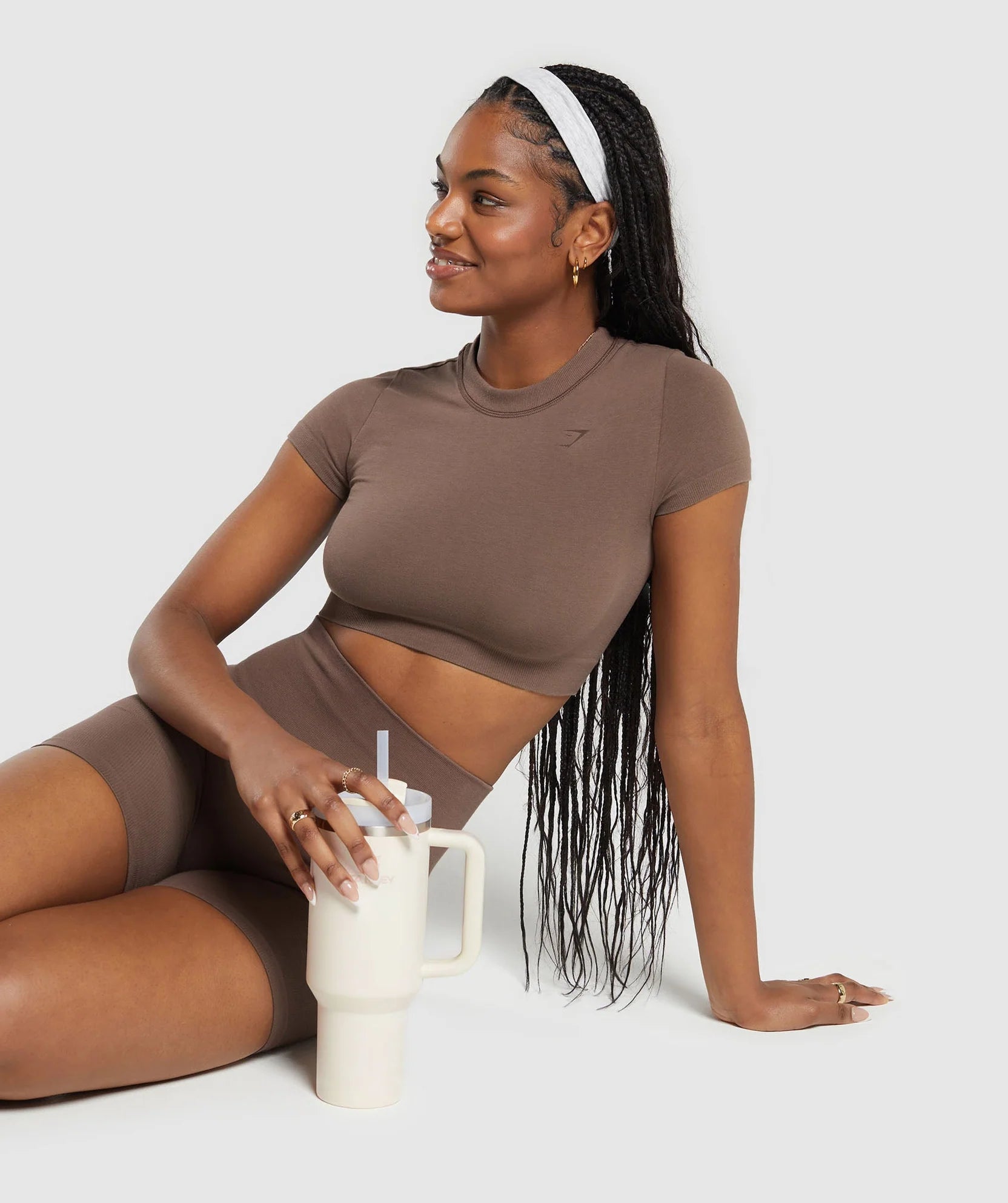 GYMSHARK COTTON SEAMLESS CROP TOP - Azula sportswear