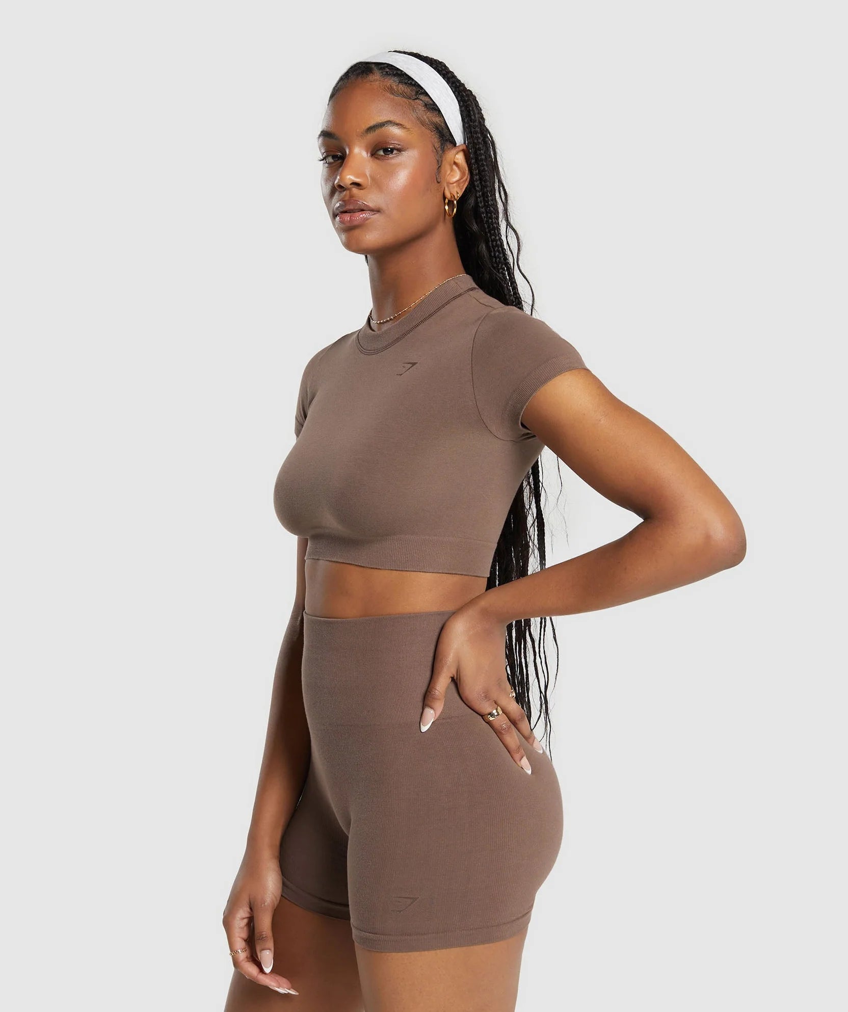GYMSHARK COTTON SEAMLESS CROP TOP - Azula sportswear