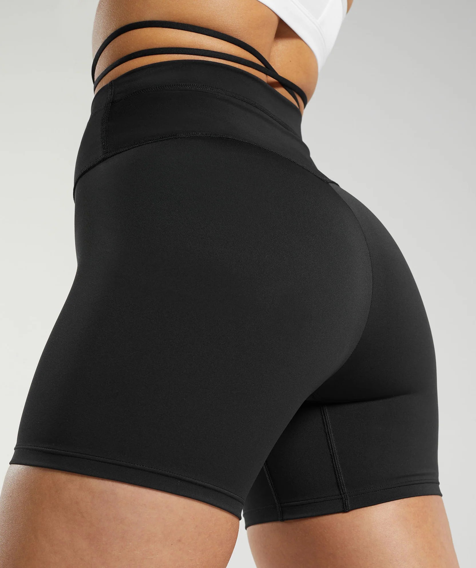 GYMSHARK RIBBON TIE WAISTED SHORTS