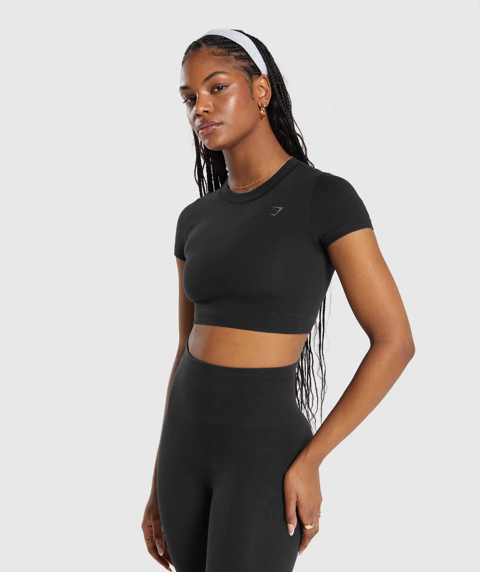 GYMSHARK COTTON SEAMLESS CROP TOP - Azula sportswear