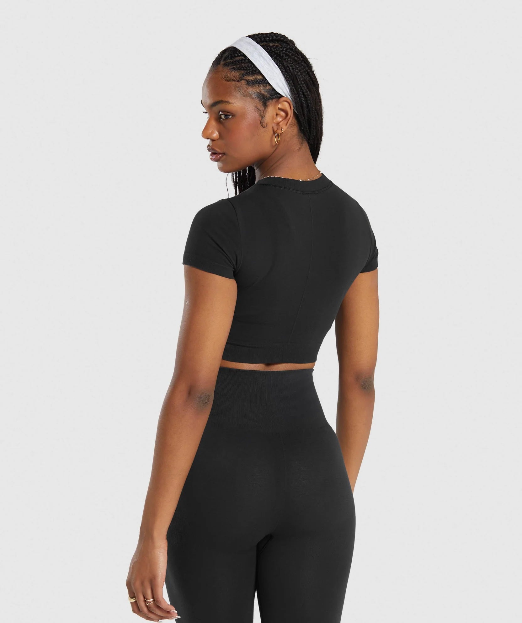 GYMSHARK COTTON SEAMLESS CROP TOP - Azula sportswear