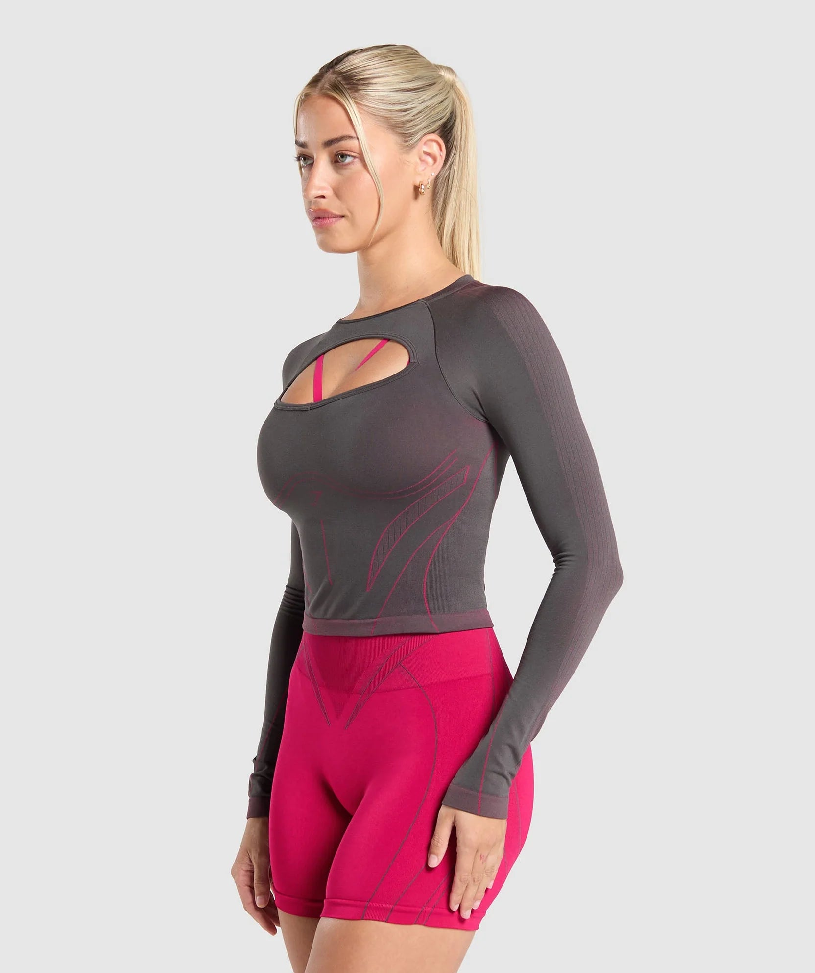 GYMSHARK APEX CONTRAST LONG SLEEVE TOP