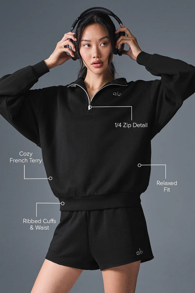 Alo Accolade 1/4 Zip Pullover - Azula sportswear