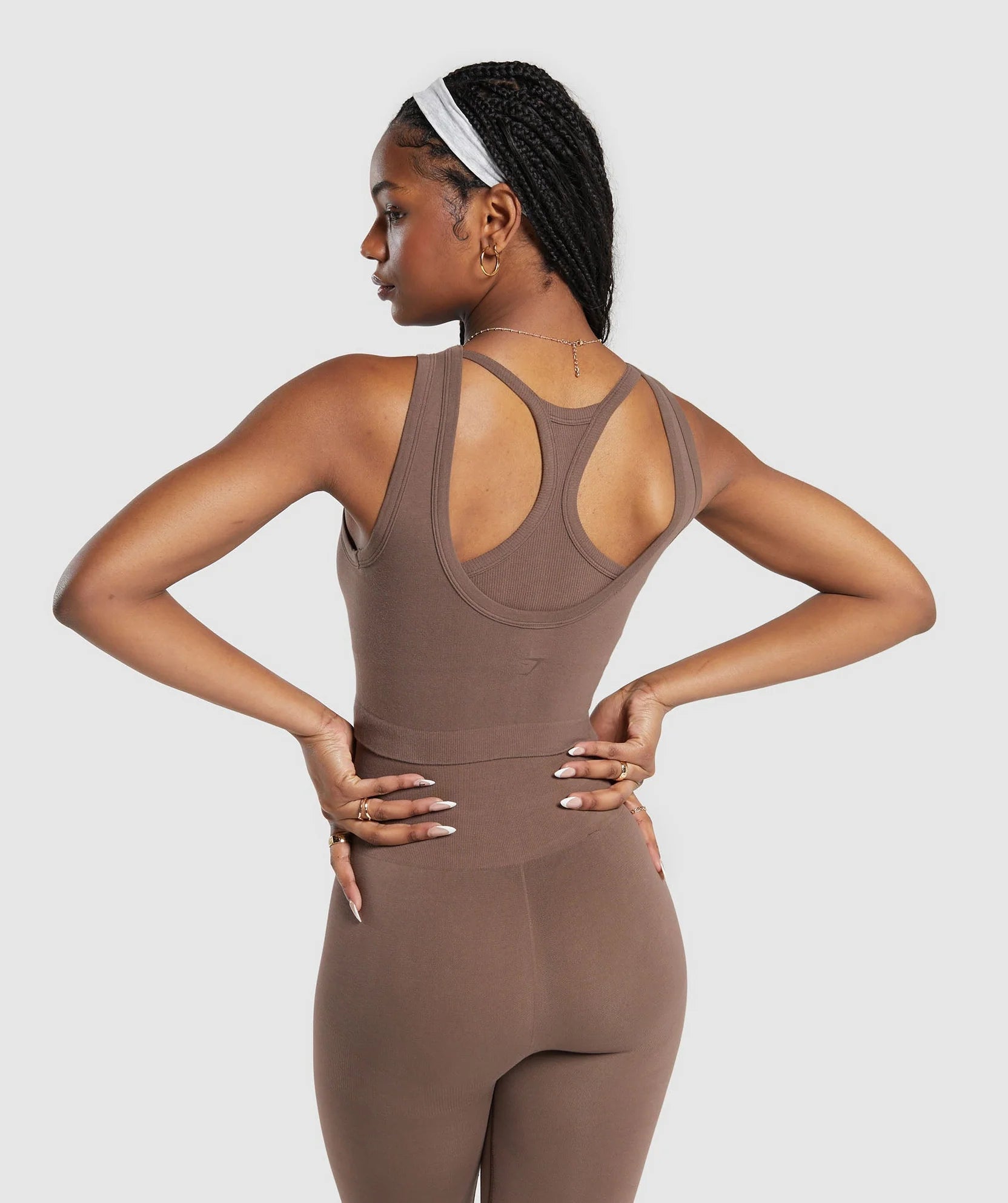 GYMSHARK RIBBED COTTON SEAMLESS BODY FIT TANK - Azula sportswear
