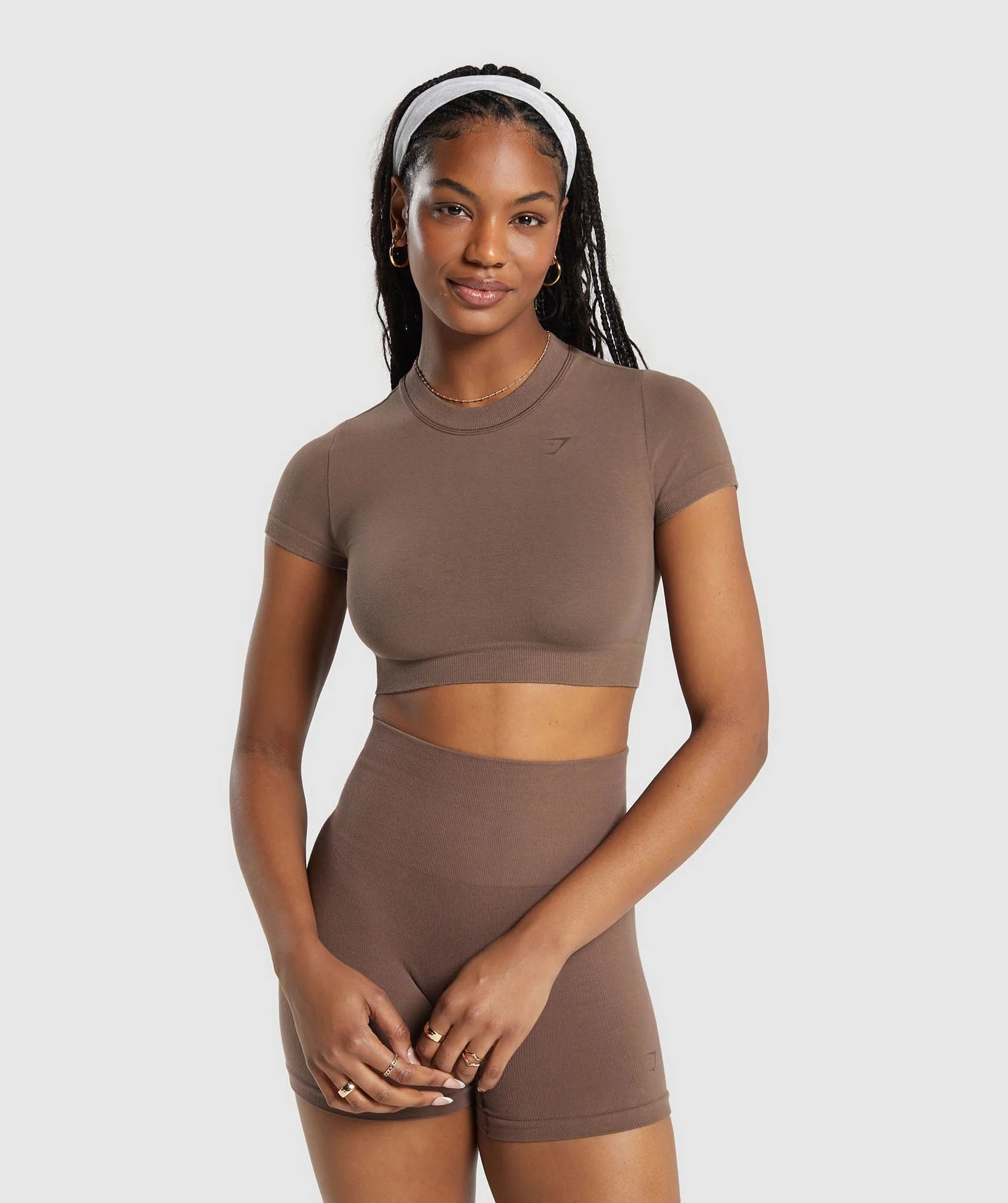 GYMSHARK COTTON SEAMLESS CROP TOP - Azula sportswear