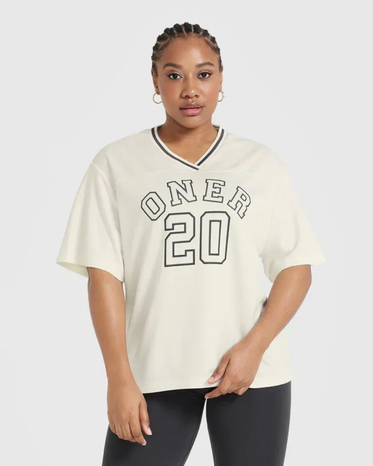 ONER ACTIVE VARSITY V-NECK SHORT SLEEVE T-SHIRT
