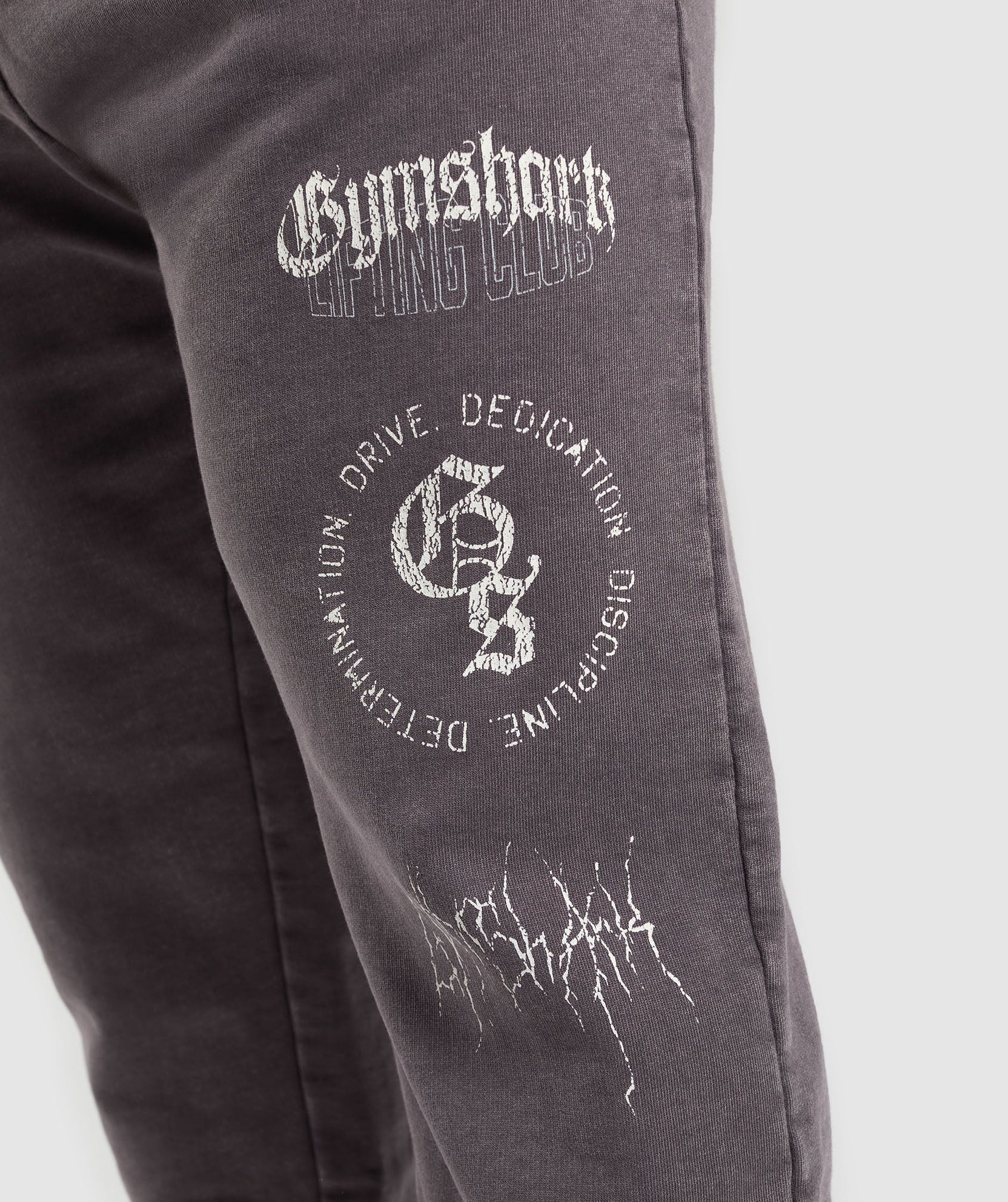 GYMSHARK DISTRESSED GRAPHIC JOGGERS