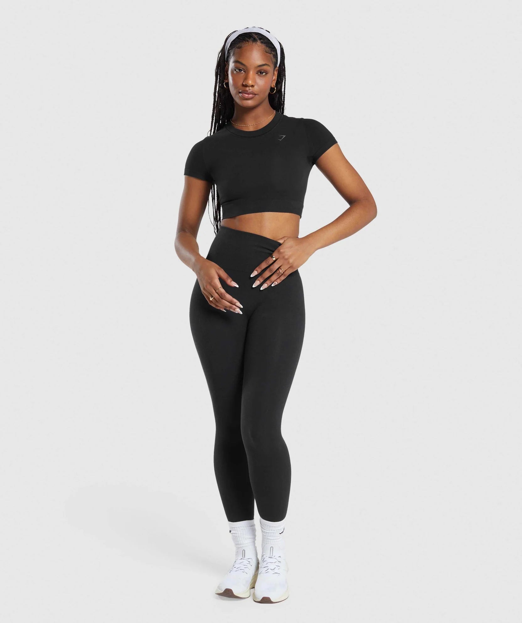 GYMSHARK COTTON SEAMLESS CROP TOP - Azula sportswear