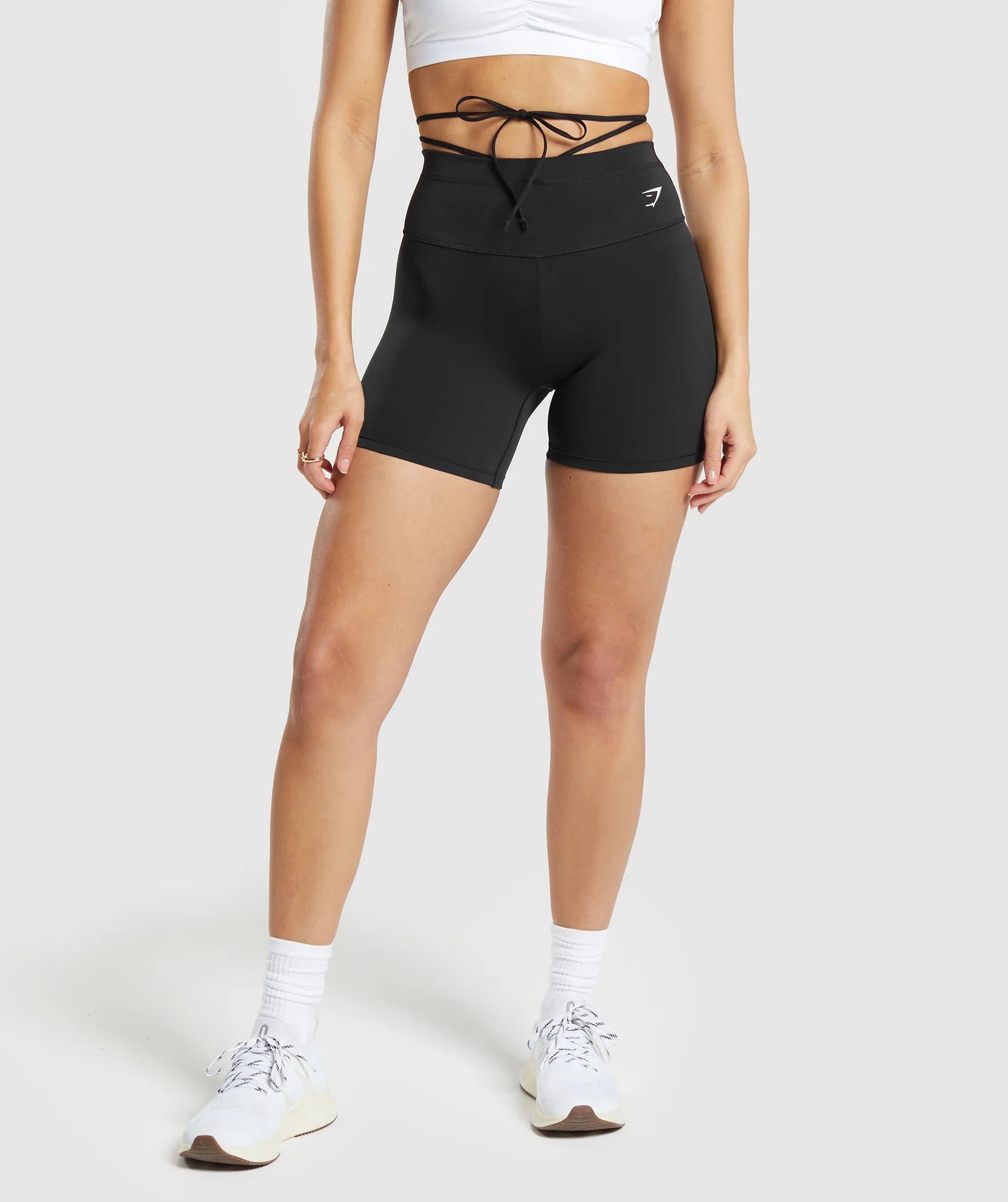 GYMSHARK RIBBON TIE WAISTED SHORTS