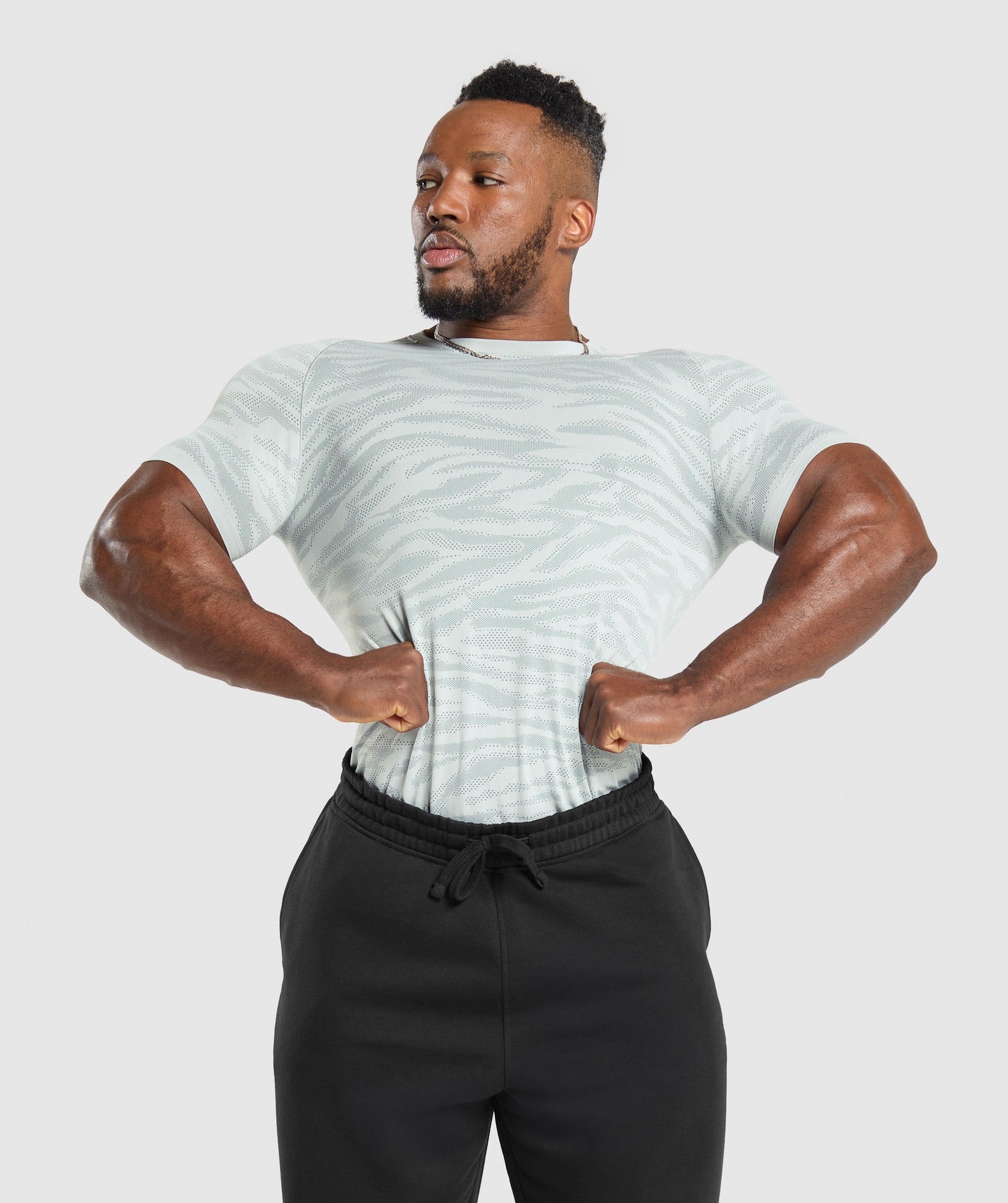 GYMSHARK GEO ANIMAL SEAMLESS T-SHIRT