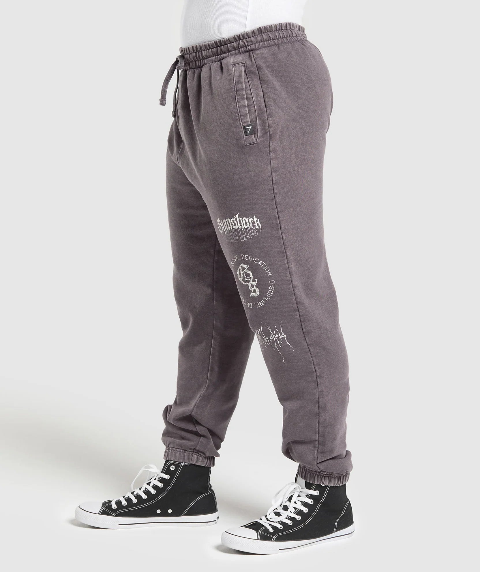 GYMSHARK DISTRESSED GRAPHIC JOGGERS