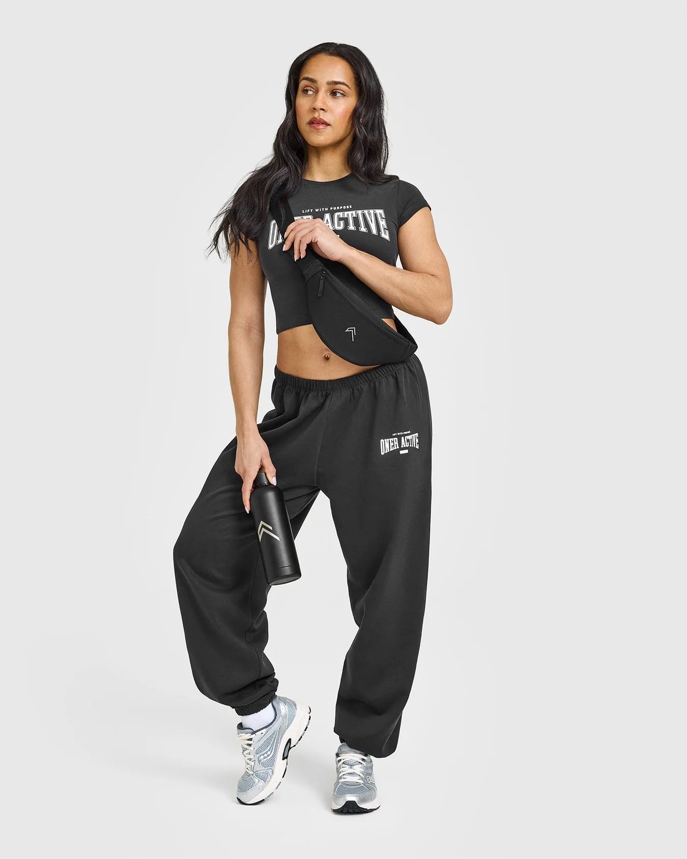 ONER ACTIVE LIGHTWEIGHT JOGGERS WITH ATHLETIC GRAPHIC