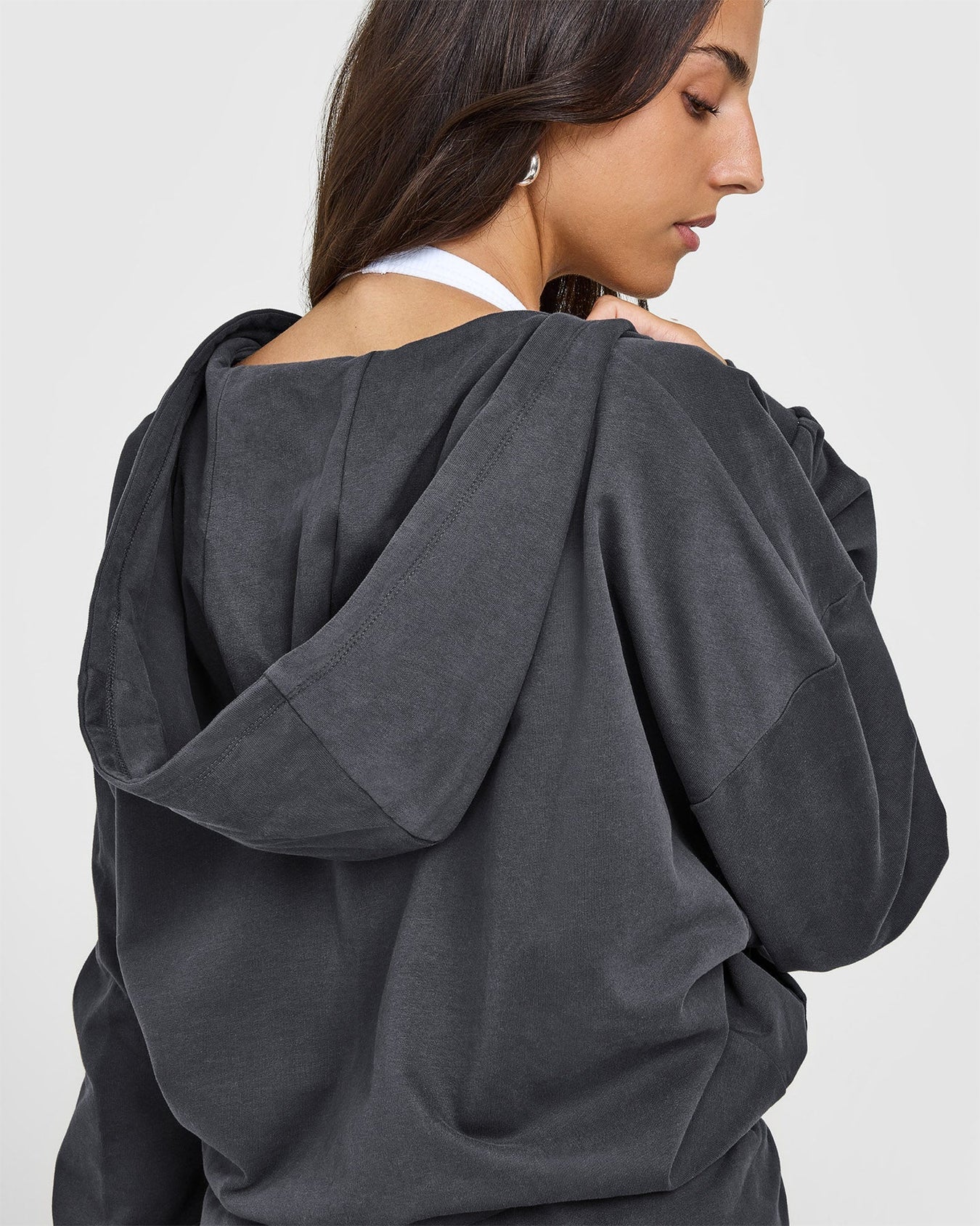 ONER ACTIVE LIGHTWEIGHT ZIP THROUGH HOODIE WITH GRAPHIC