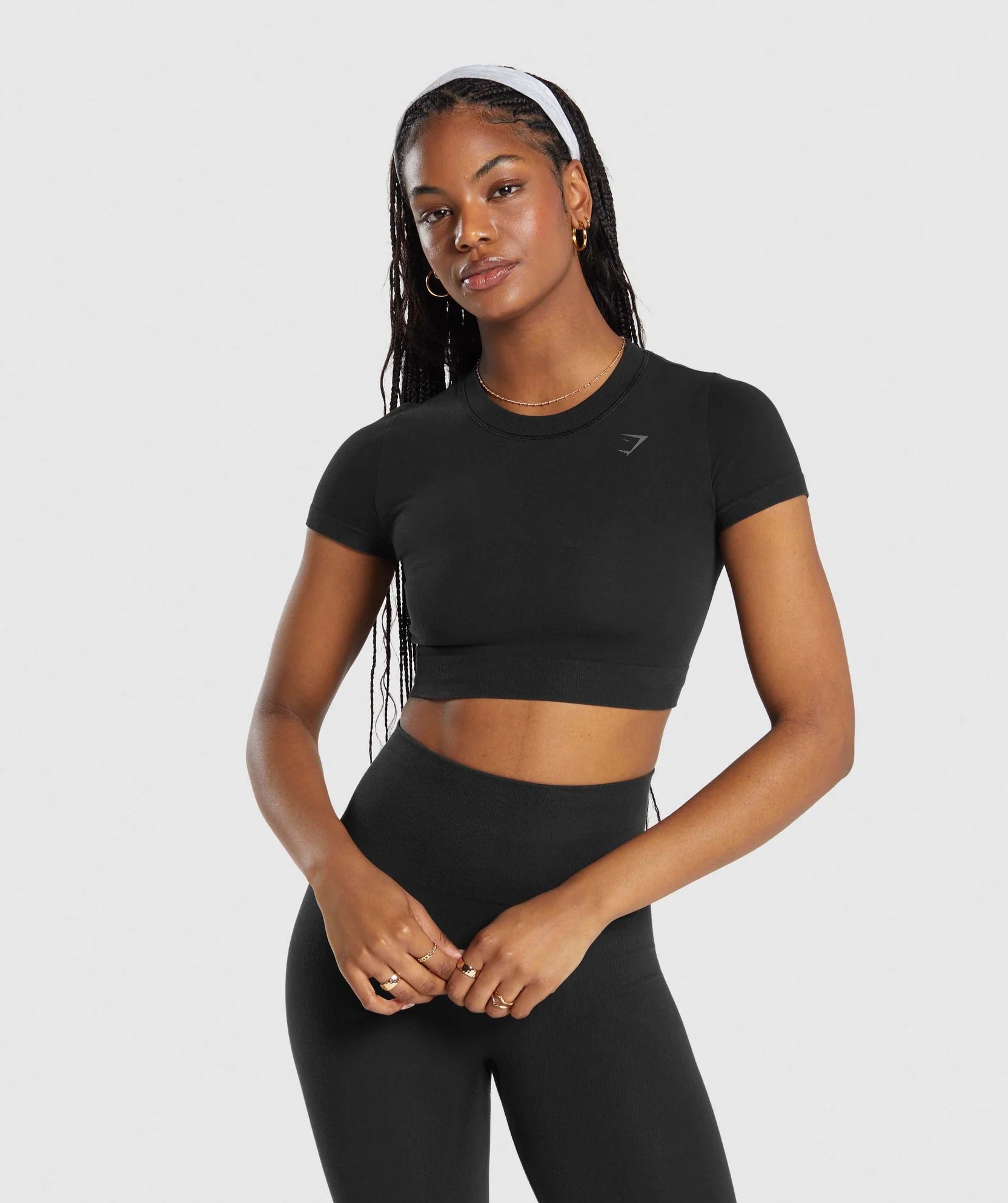 GYMSHARK COTTON SEAMLESS CROP TOP - Azula sportswear