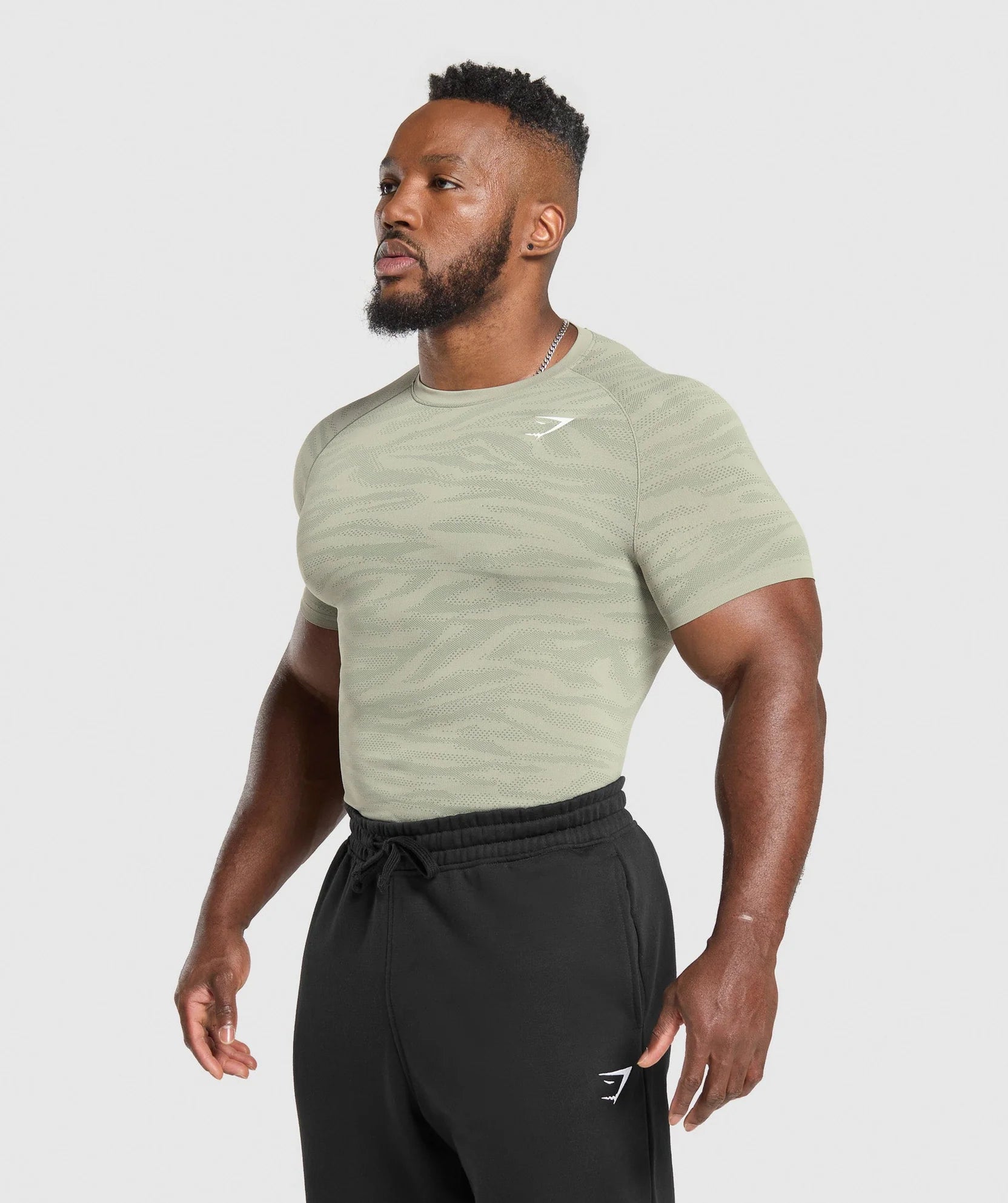 GYMSHARK GEO ANIMAL SEAMLESS T-SHIRT