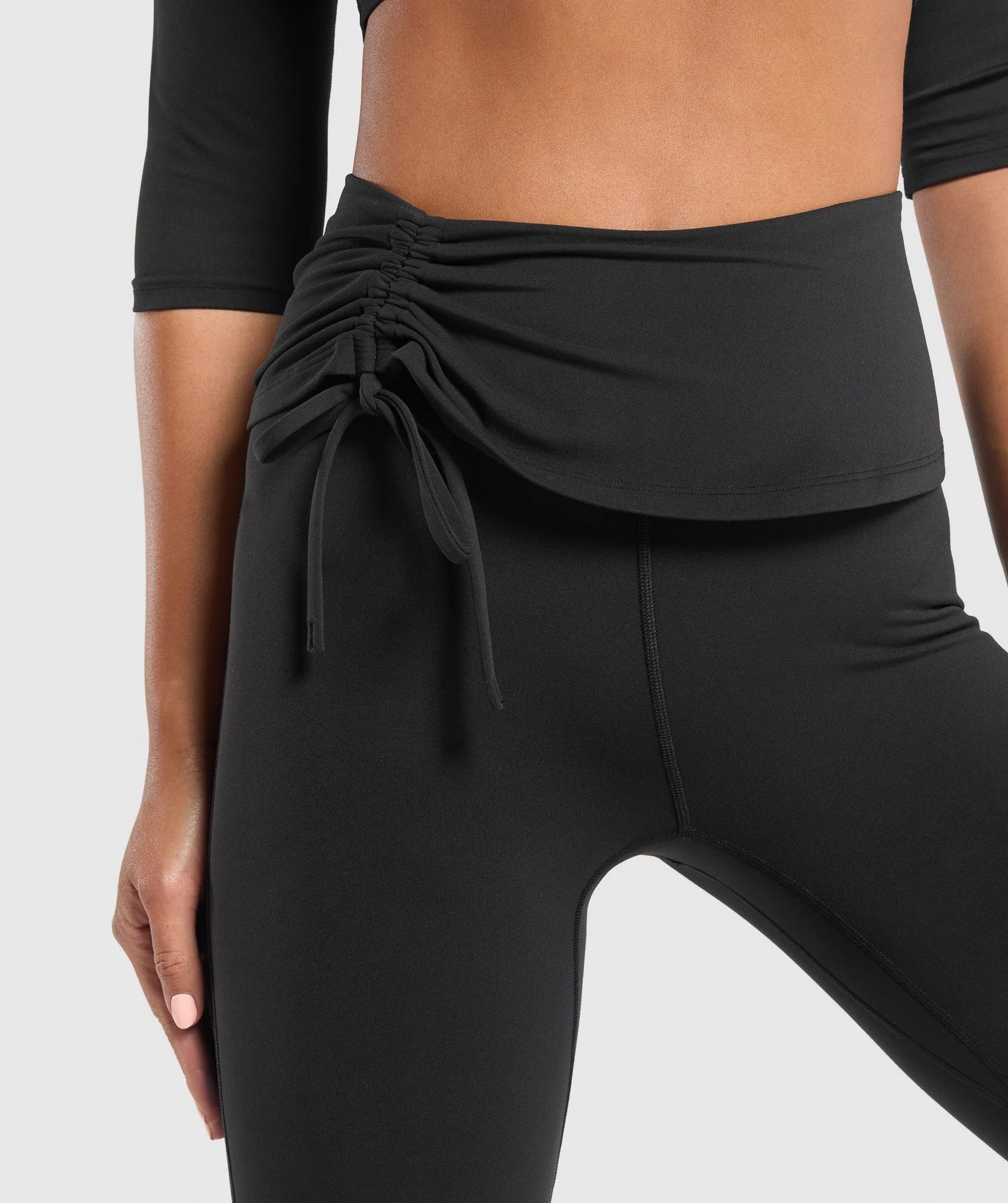 GYMSHARK RUCHED CAPRI LEGGINGS
