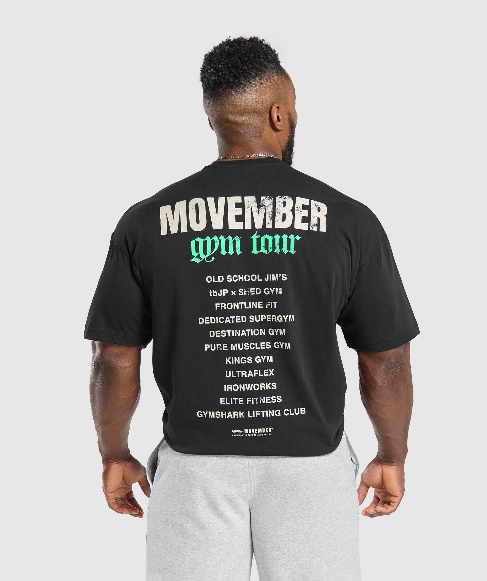 GYMSHARK MOVEMBER GRAPHIC T-SHIRT