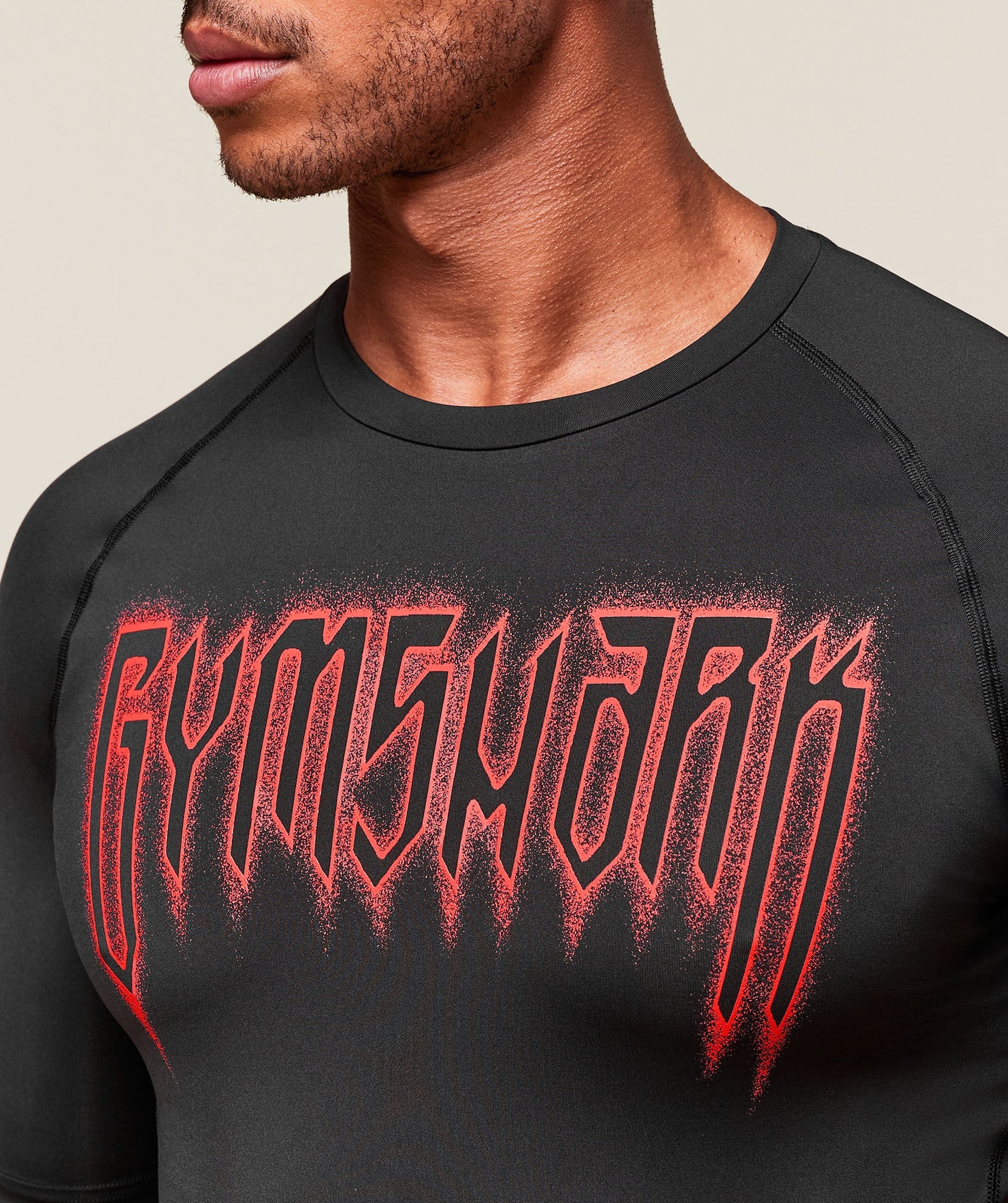 GYMSHARK GRUNGE BASELAYER T-SHIRT
