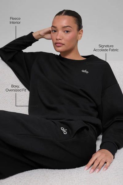 Alo Accolade Crew Neck Pullover - Azula sportswear – Azula sportswear