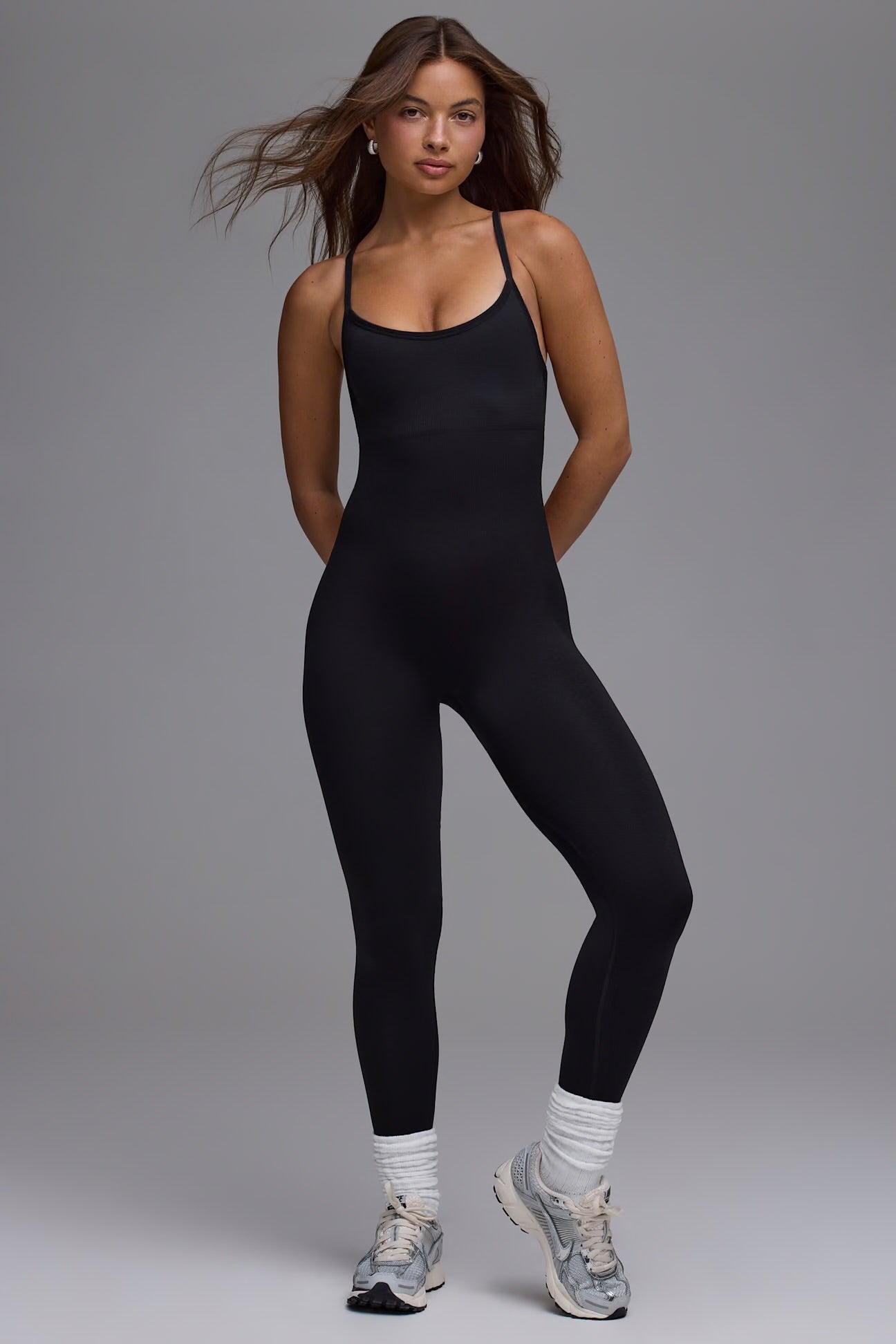 BO+TEE Define Luxe Multiway Open-Back Jumpsuit in Black - Azula sportswear