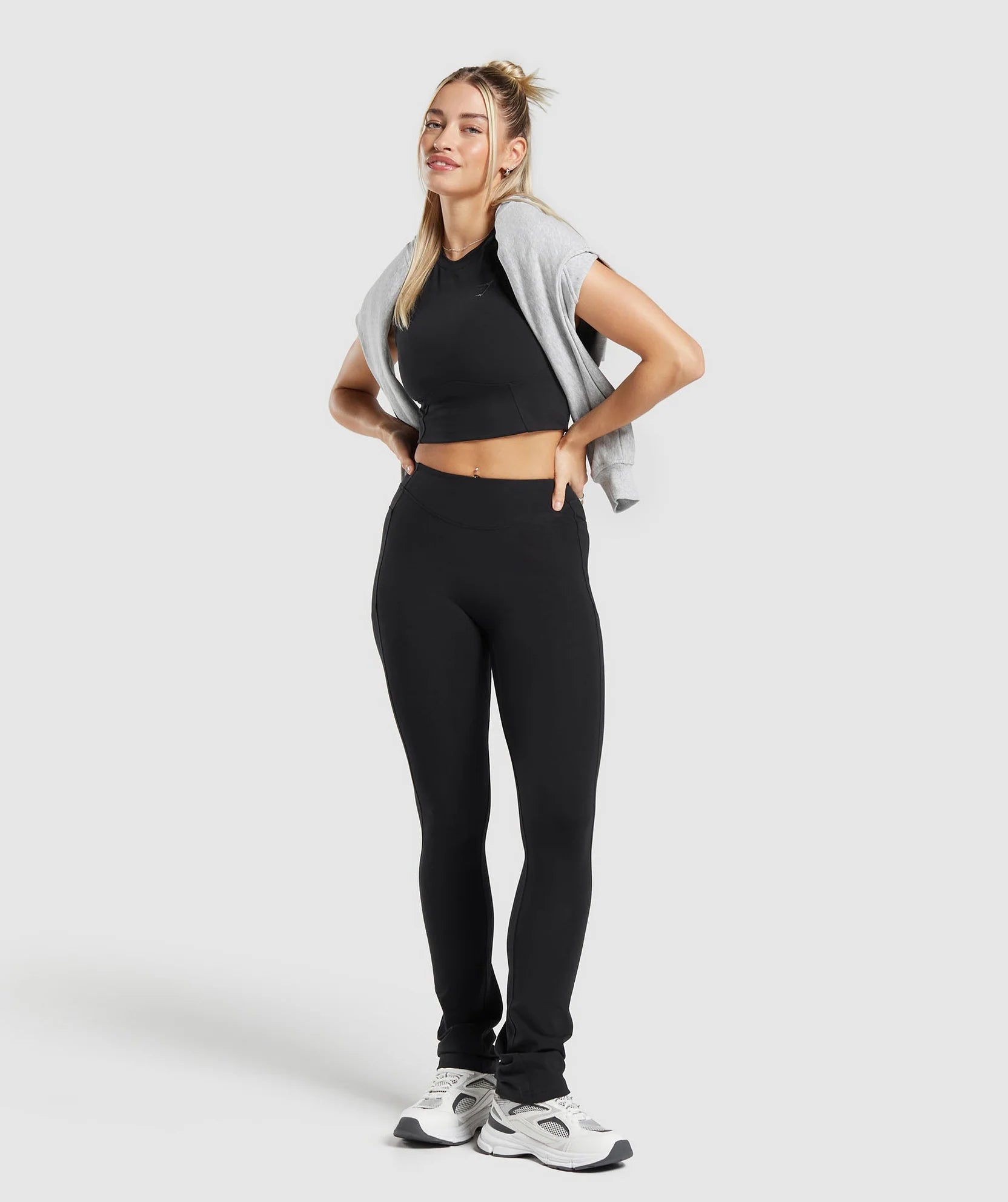 GYMSHARK REST DAY BOOT CUT COTTON LEGGINGS