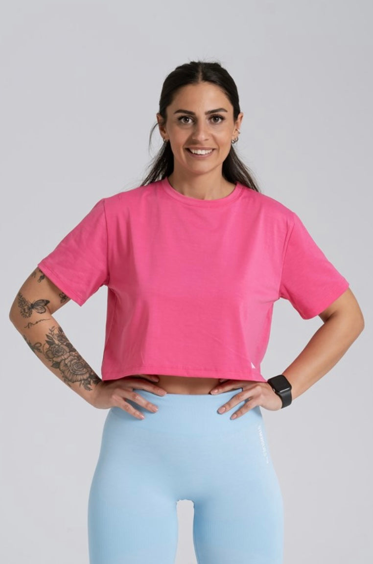 Gymwolves Relax Women Crop Tops Lila | Cotton Series - Azula sportswear