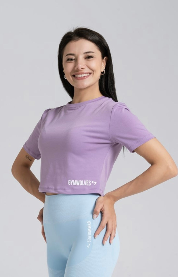 Gymwolves Women Body Crop Tops | Cotton Series - Azula sportswear