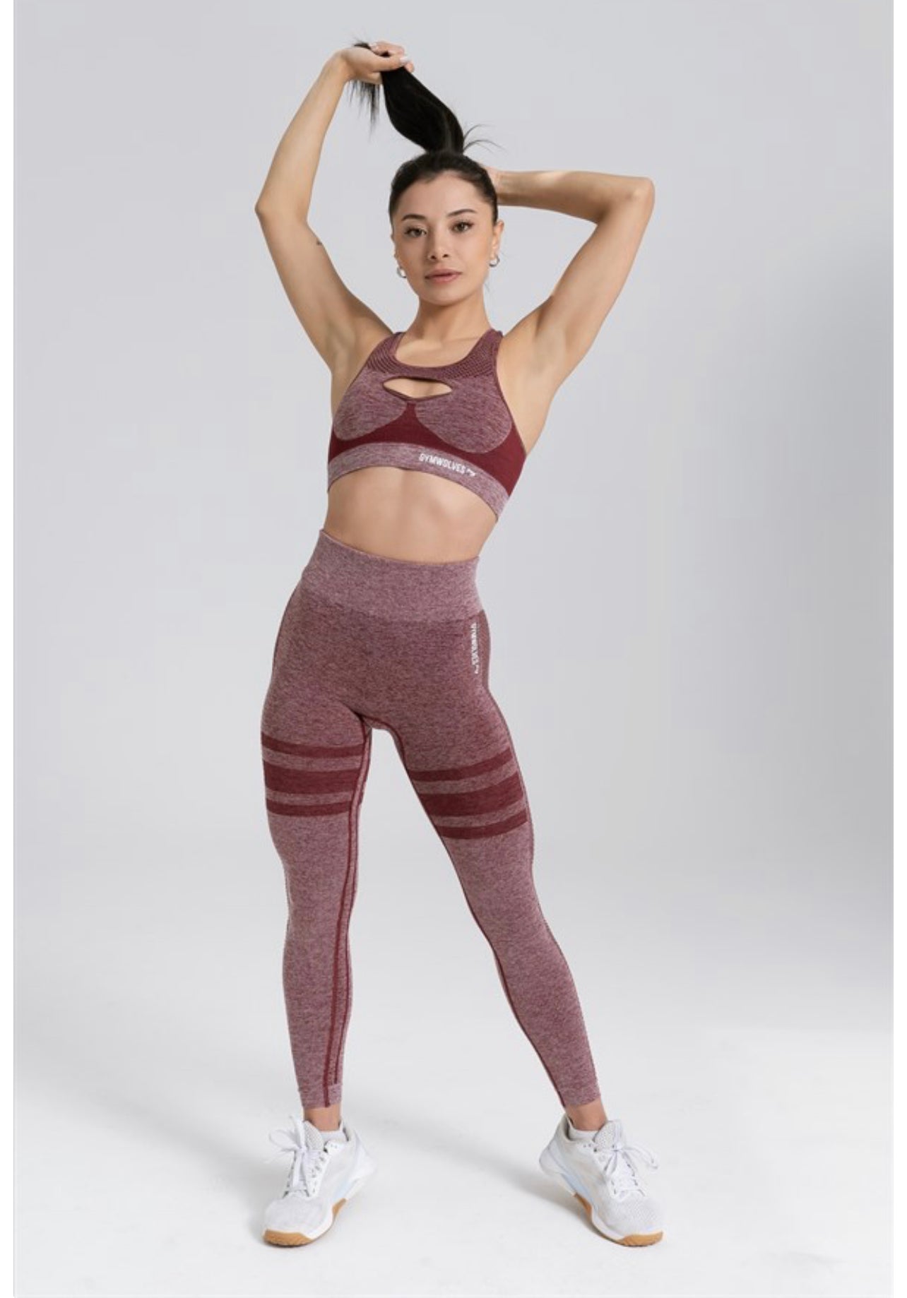Gymwolves Seamless Sports Bra | Seamles Bras | Red | Queen Series | - Azula sportswear