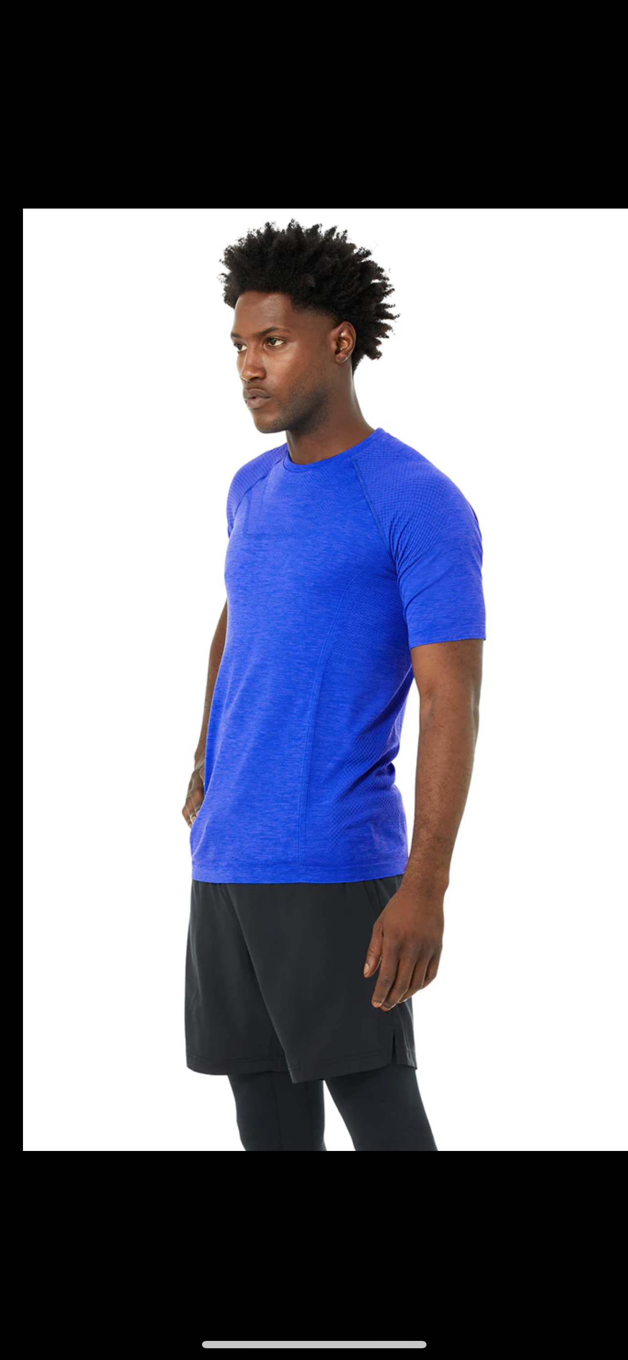 Alo Yoga Men’s Short Sleeves | Amplify Seamless Short Sleeve Tee - Azula sportswear