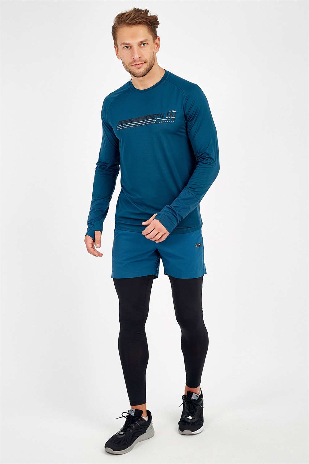 MARATON Man Blue Running Sweatshirt