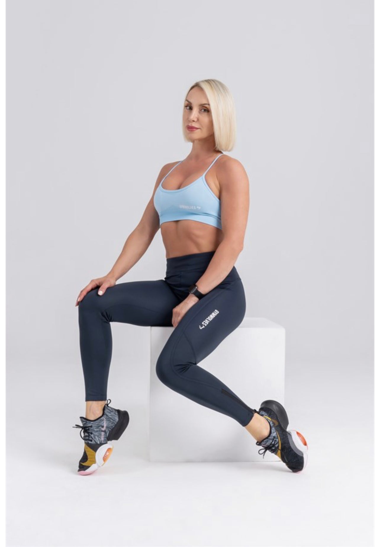 Gymwolves Women Sport Leggings Antrasit | Flexible | Push Up Woman Sports Leggings | Reflex Series