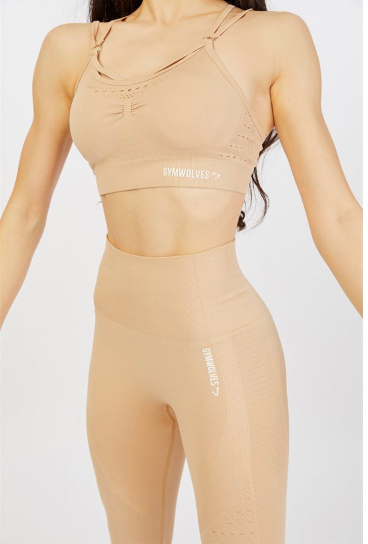 Gymwolves Women Seamless Sport Leggings | Kraft | Motive Series | - Azula sportswear