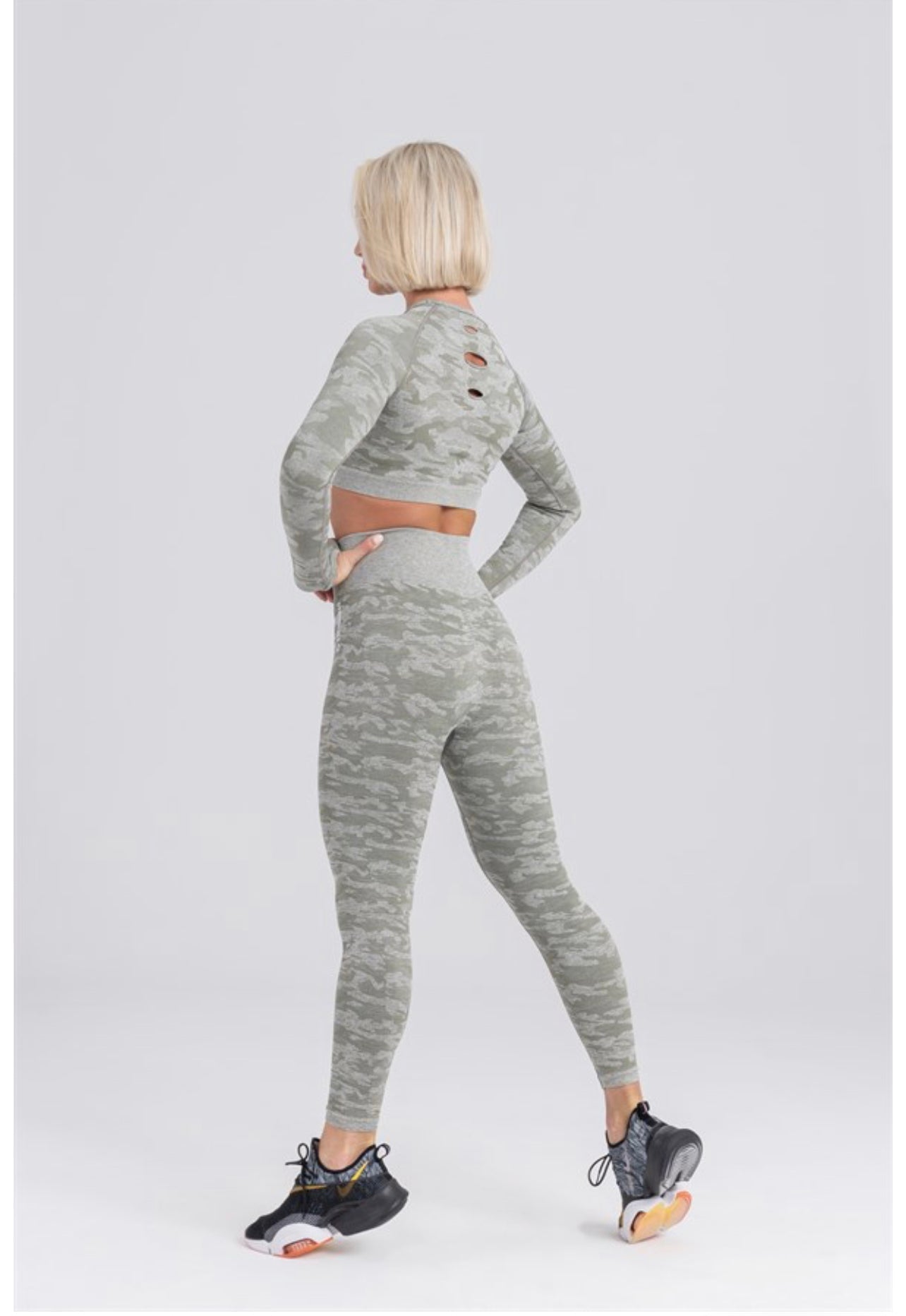 Gymwolves Seamless Sport Leggings Camouflage Pattern | Action Series | - Azula sportswear
