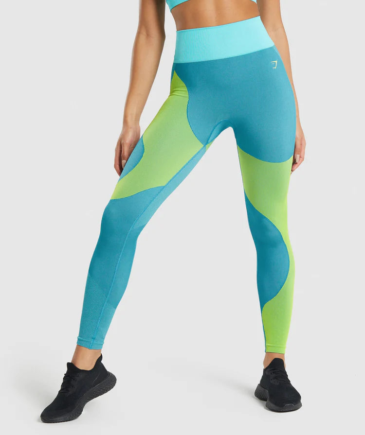 GYMSHARK WTFLEX SEAMLESS HIGH WAISTED LEGGINGS WOMEN - Azula sportswear
