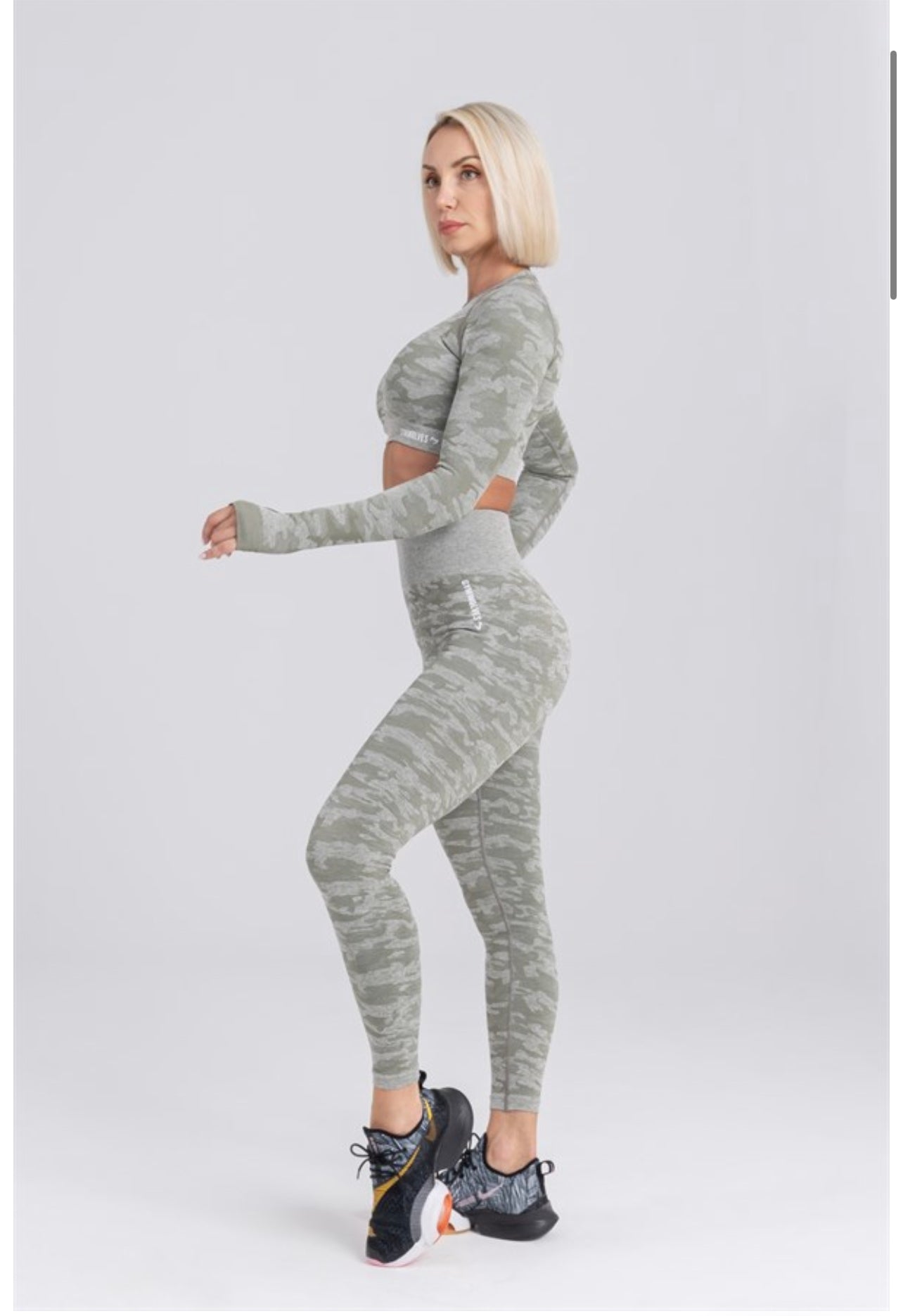 Gymwolves Seamless Sport Leggings Camouflage Pattern | Action Series | - Azula sportswear