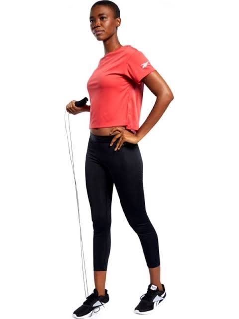Reebok Wor Comm Poly Solid Women's Pink Training T-Shirt - Azula sportswear
