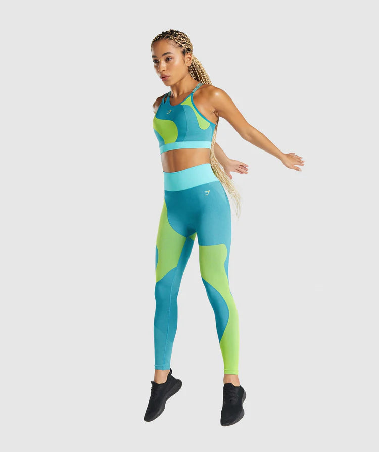 GYMSHARK WTFLEX SEAMLESS HIGH WAISTED LEGGINGS WOMEN - Azula sportswear