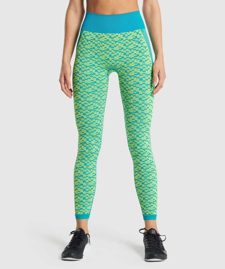 GYMSHARK WTFLEX SEAMLESS HIGH WAISTED LEGGINGS WOMEN - Azula sportswear
