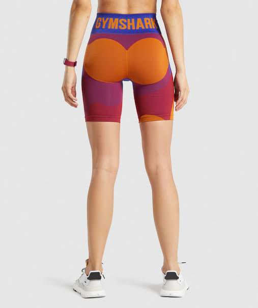 GYMSHARK WTFLEX CYCLING SHORTS - WAVY - Azula sportswear