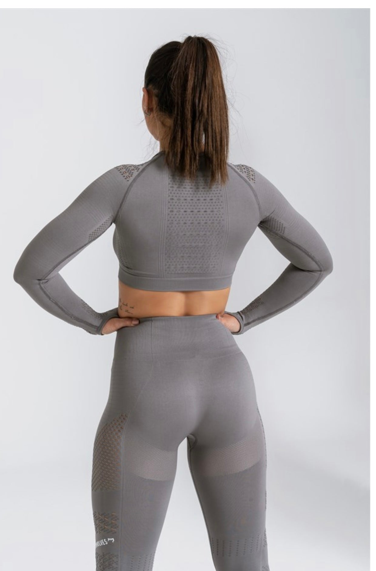 Gymwolves Women Long Sleeve Seamles Sports Tshirt | Crop Tops - Azula sportswear