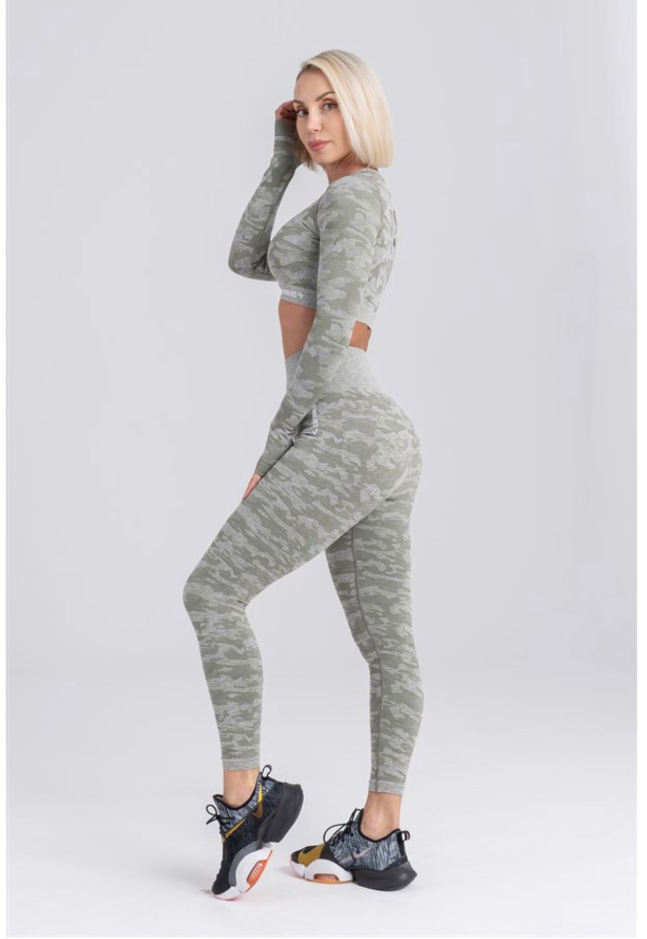 Gymwolves Seamless Sport Leggings Camouflage Pattern | Action Series | - Azula sportswear