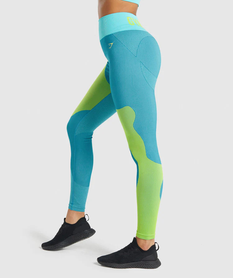 GYMSHARK WTFLEX SEAMLESS HIGH WAISTED LEGGINGS WOMEN - Azula sportswear