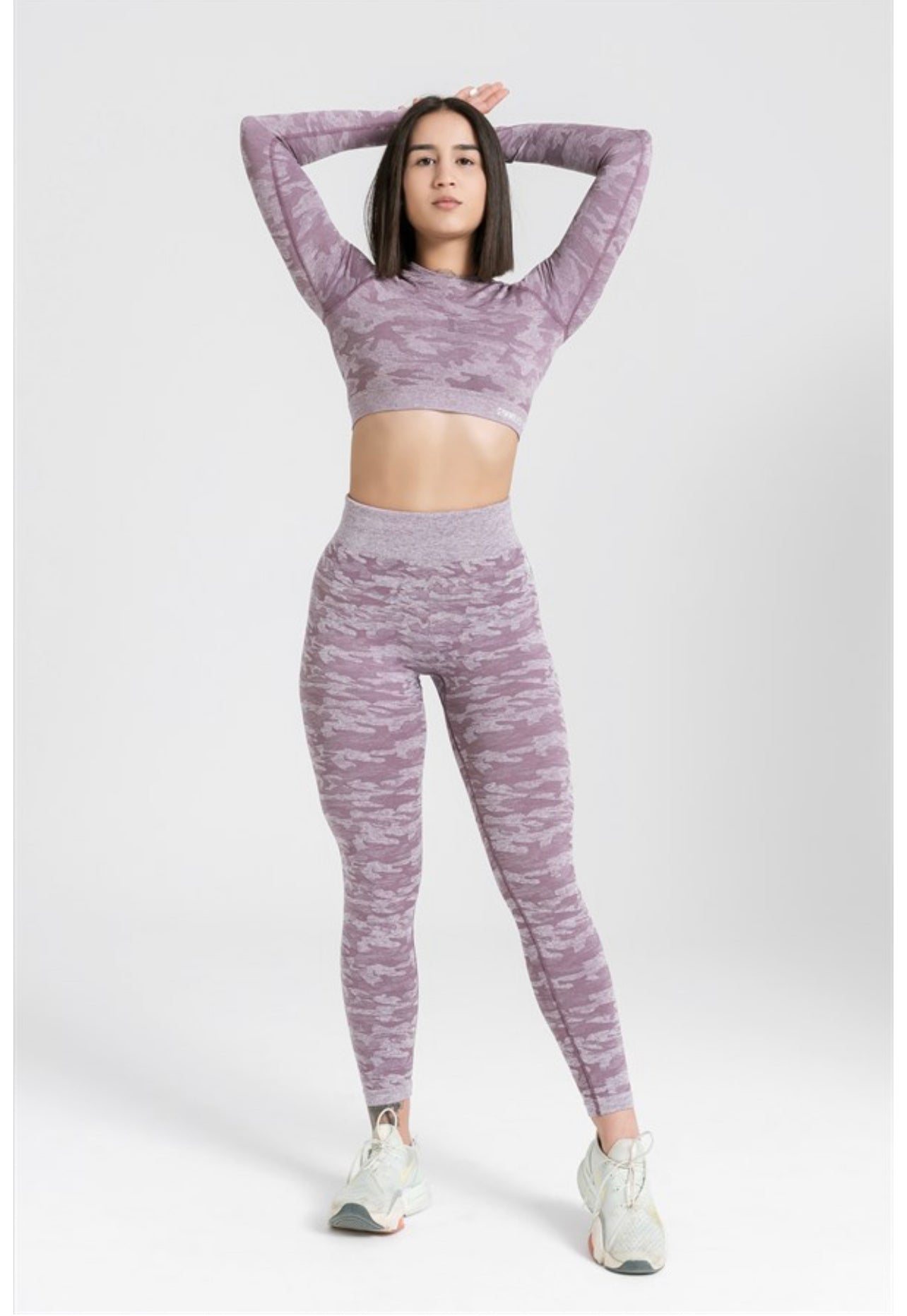 Gymwolves Women Long Sleeve Seamles Sport Tshirt | Purble | Crop Tops | Action Series - Azula sportswear