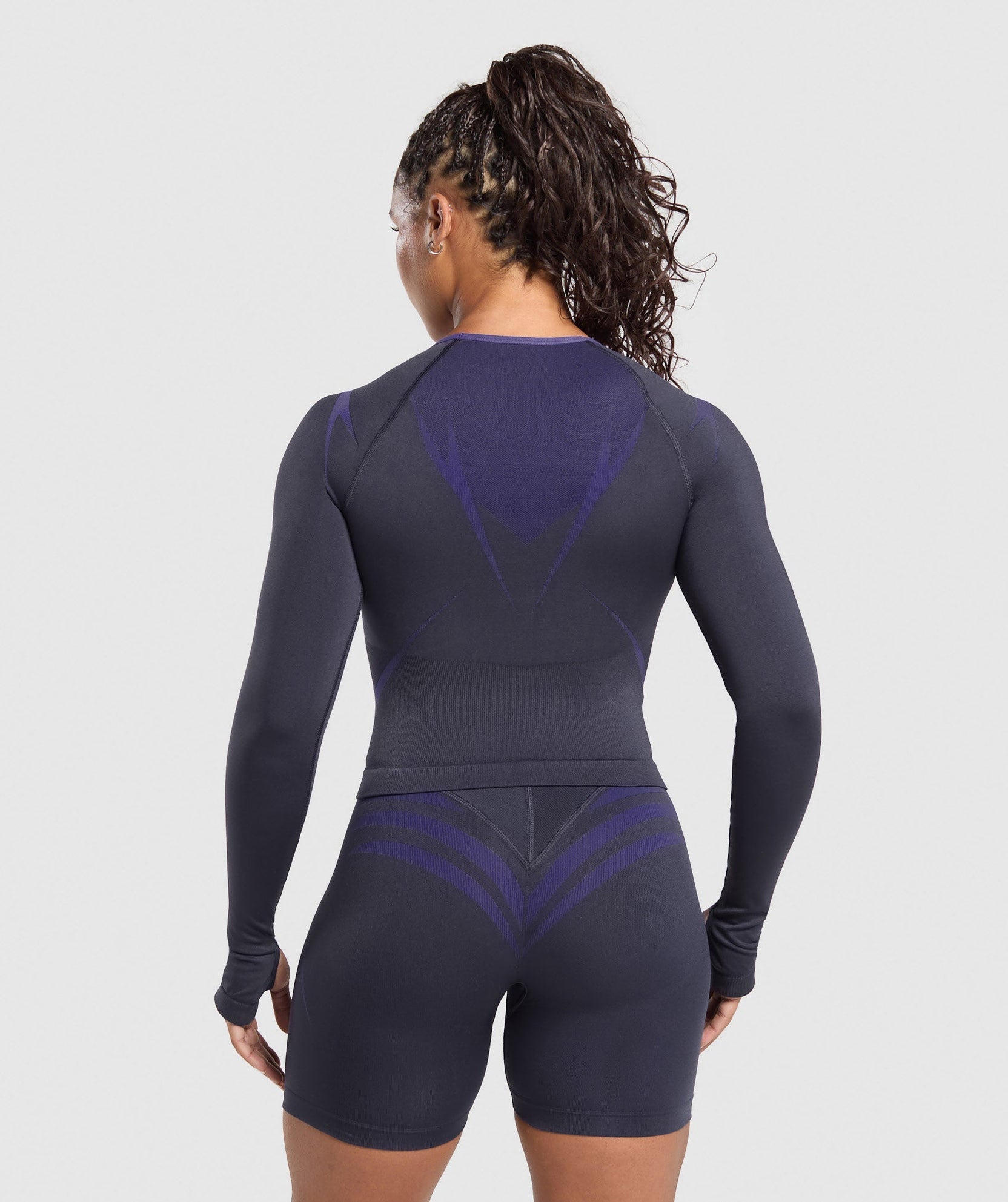 GYMSHARK APEX LIFT SEAMLESS LONG SLEEVE CROP TOP
