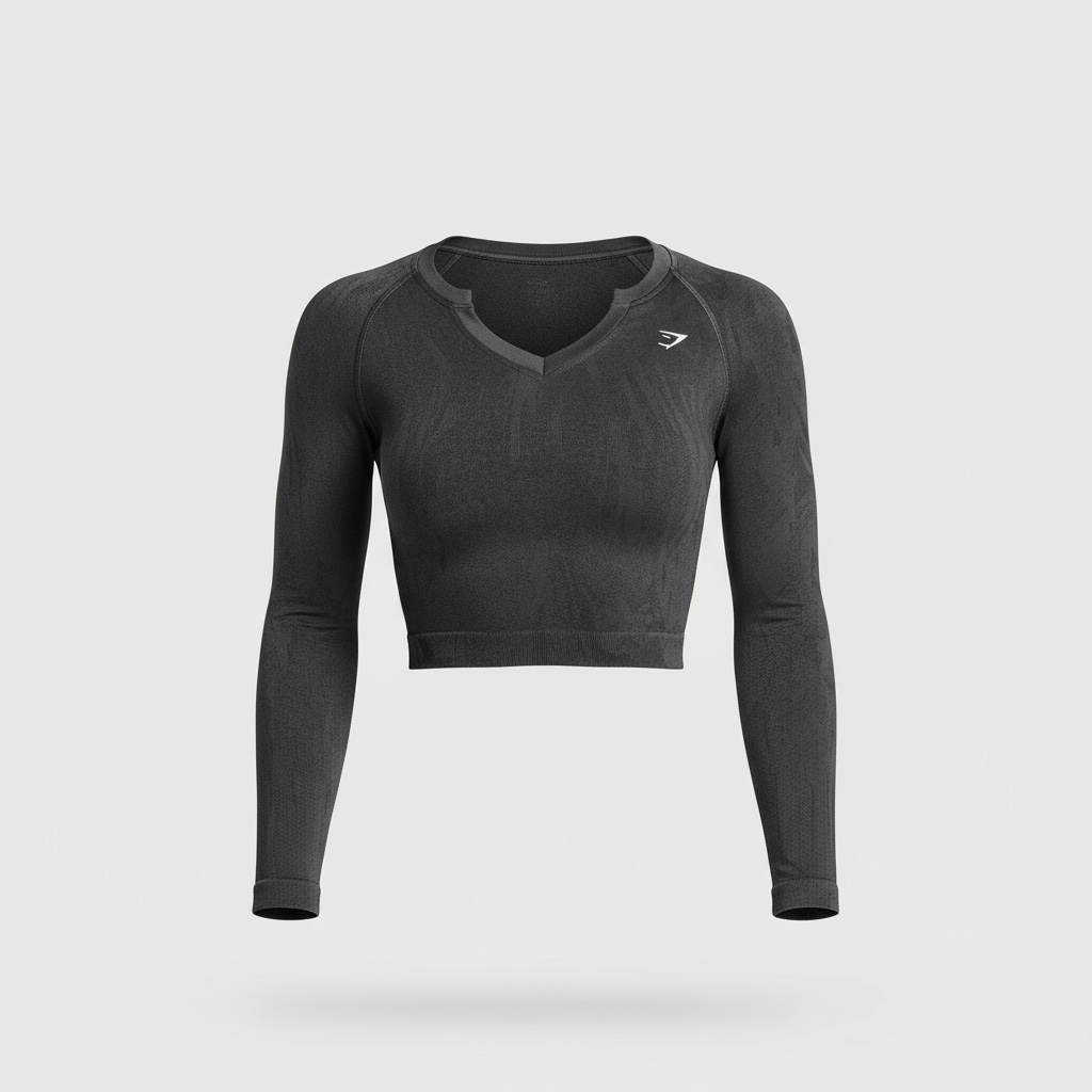 GYMSHARK ADAPT CAMO SEAMLESS LONG SLEEVE TOP