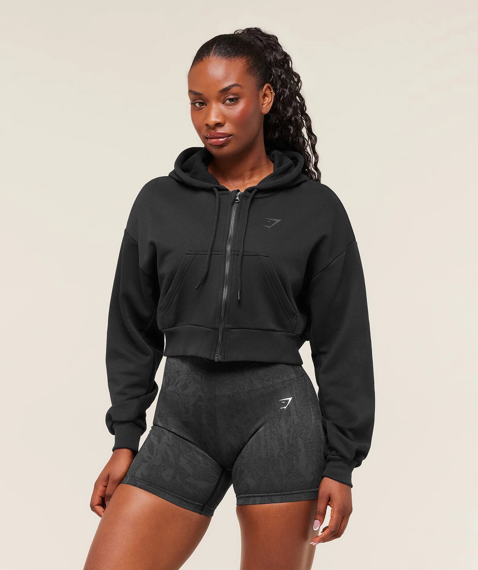 GYMSHARK POWER MIDI ZIP HOODIE