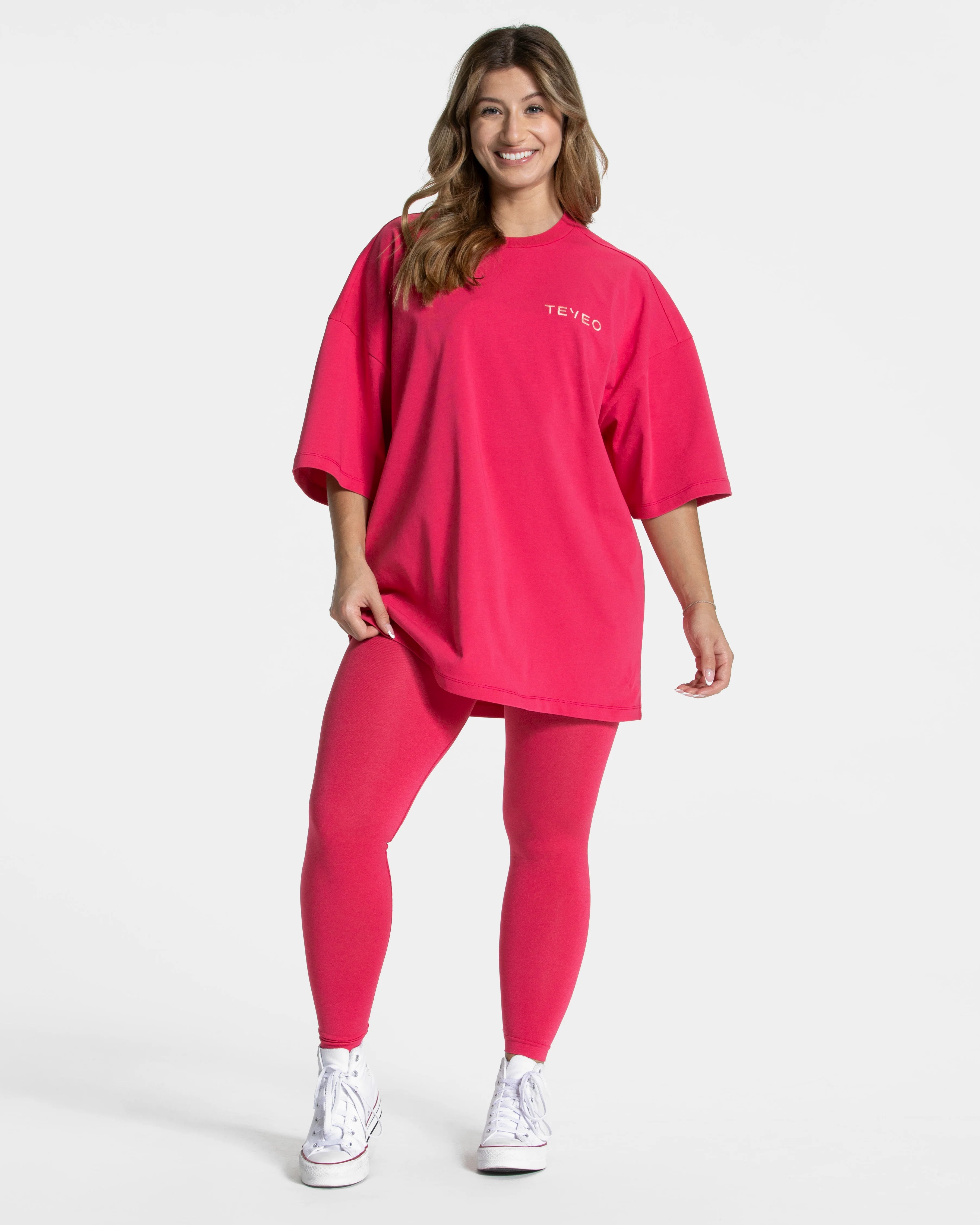 Teveo Signature Oversized T-Shirt ‘Berry’