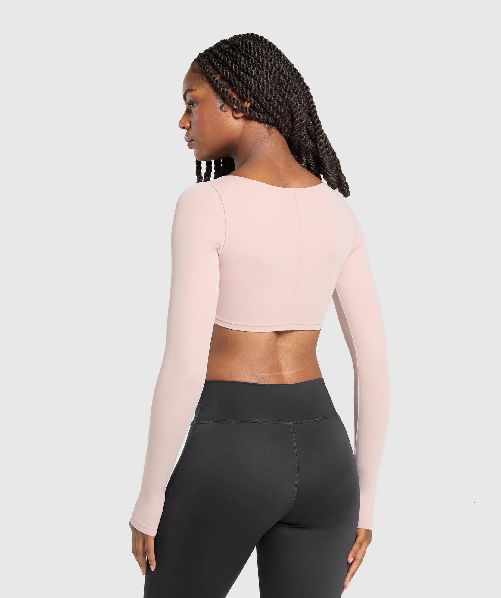 GYMSHARK RUCHED LONG SLEEVE TOP