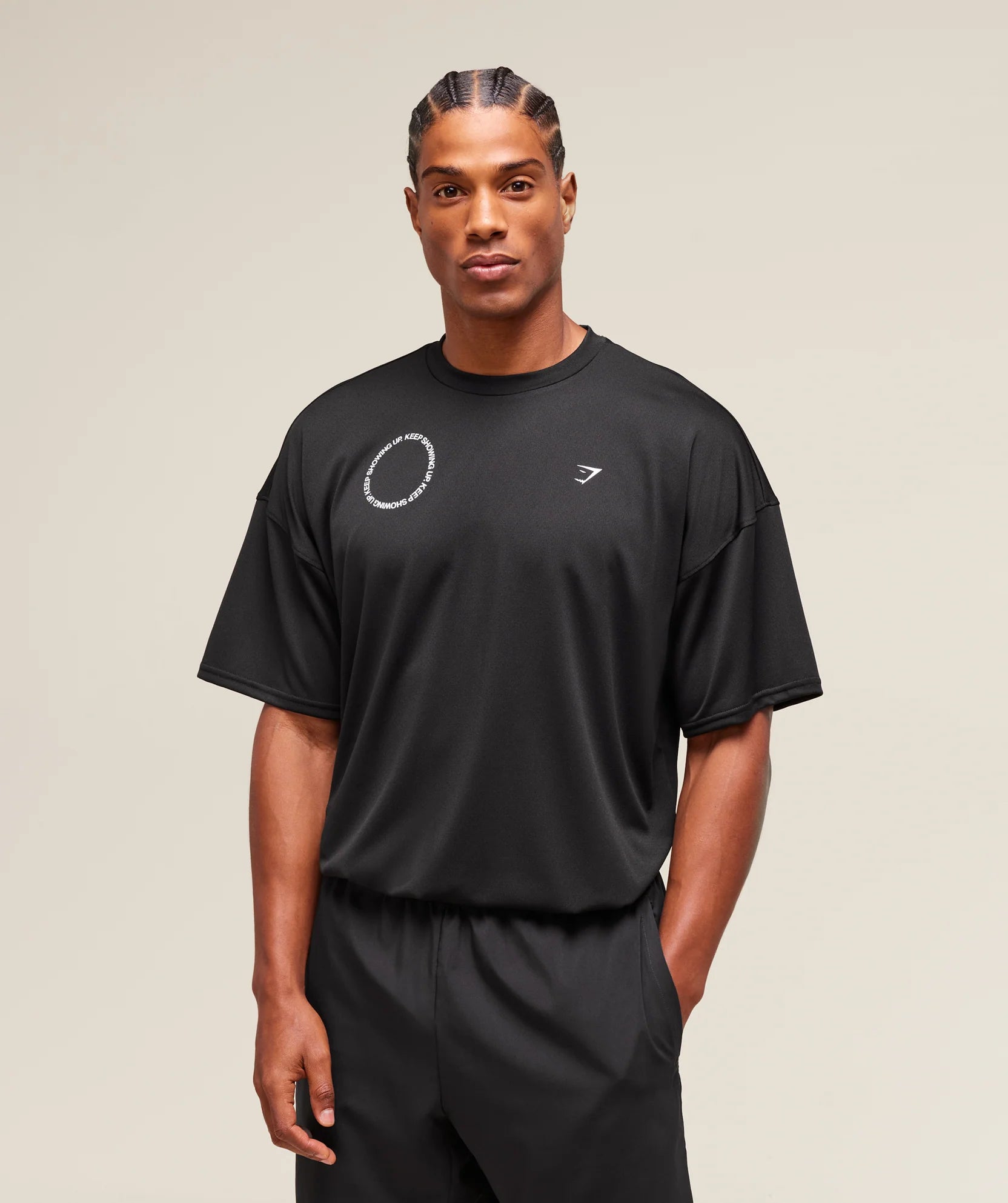 GYMSHARK KEEP SHOWING UP T-SHIRT