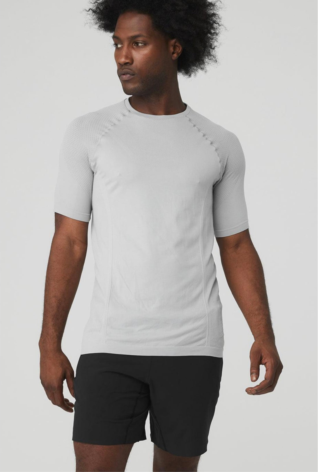 Alo Yoga Men’s Short Sleeves | Amplify Seamless Short Sleeve Tee - Azula sportswear